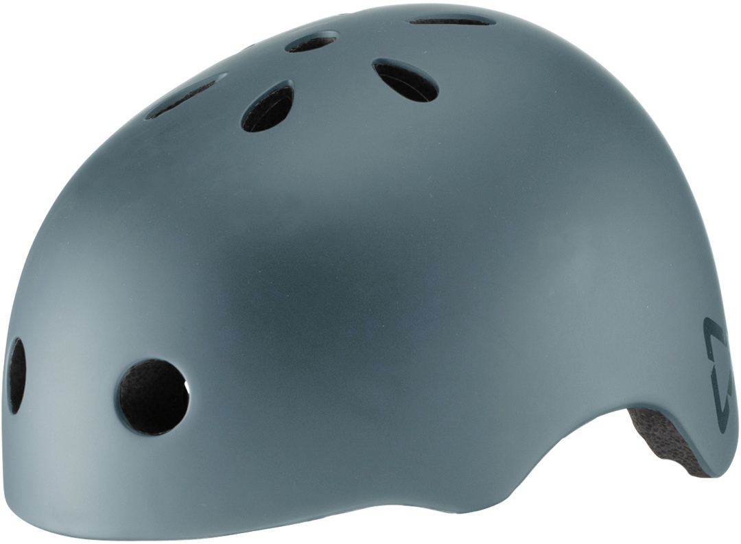 Side view of Leatt MTB Trail 1.0 Solid Bicycle Helmet, blue, Size S for Men