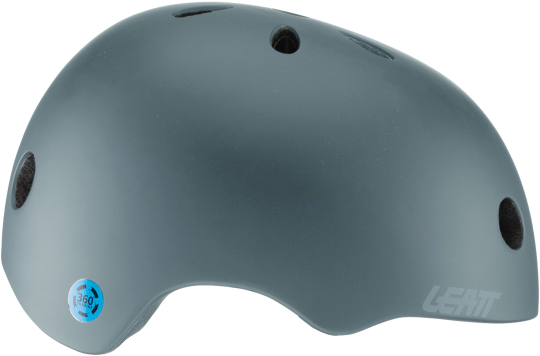 Side view of Leatt MTB Trail 1.0 Solid Bicycle Helmet, blue, Size S for Men