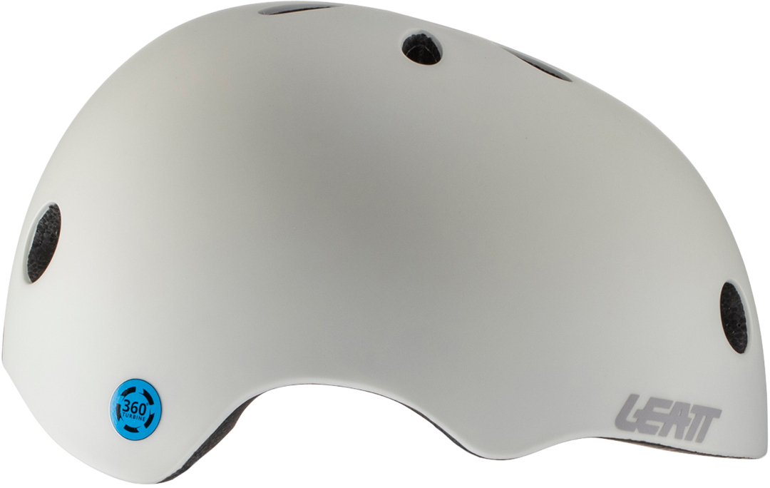 Side view of Leatt MTB Trail 1.0 Solid Bicycle Helmet, grey, Size S for Men
