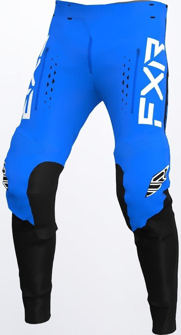 FXR Off-Road RaceDiv Motocross Pants, black-blue, Size 28, black-blue, Size 28