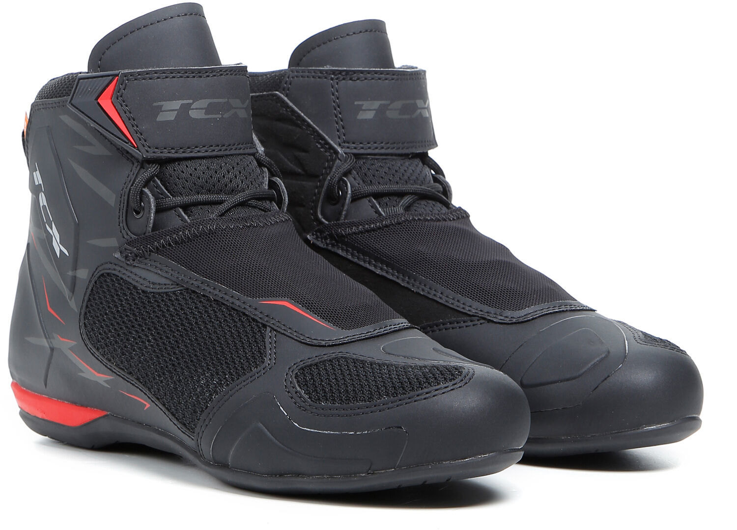 TCX RO4D Air Motorcycle Shoes, black-red, Size 39, black-red, Size 39