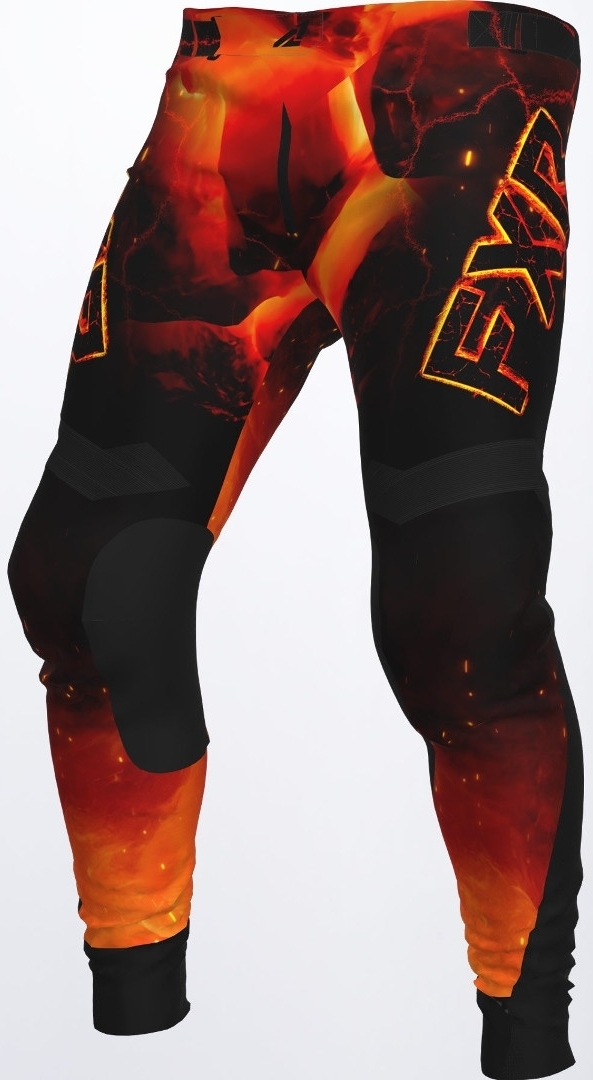 FXR Podium Magma Motocross Pants, black-red, Size 28, black-red, Size 28