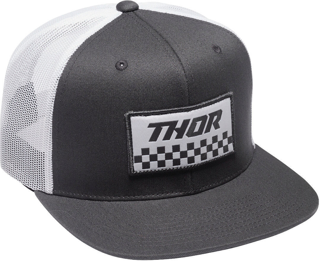 Thor Checkers Snapback Cap, grey-white, grey-white, Size One Size
