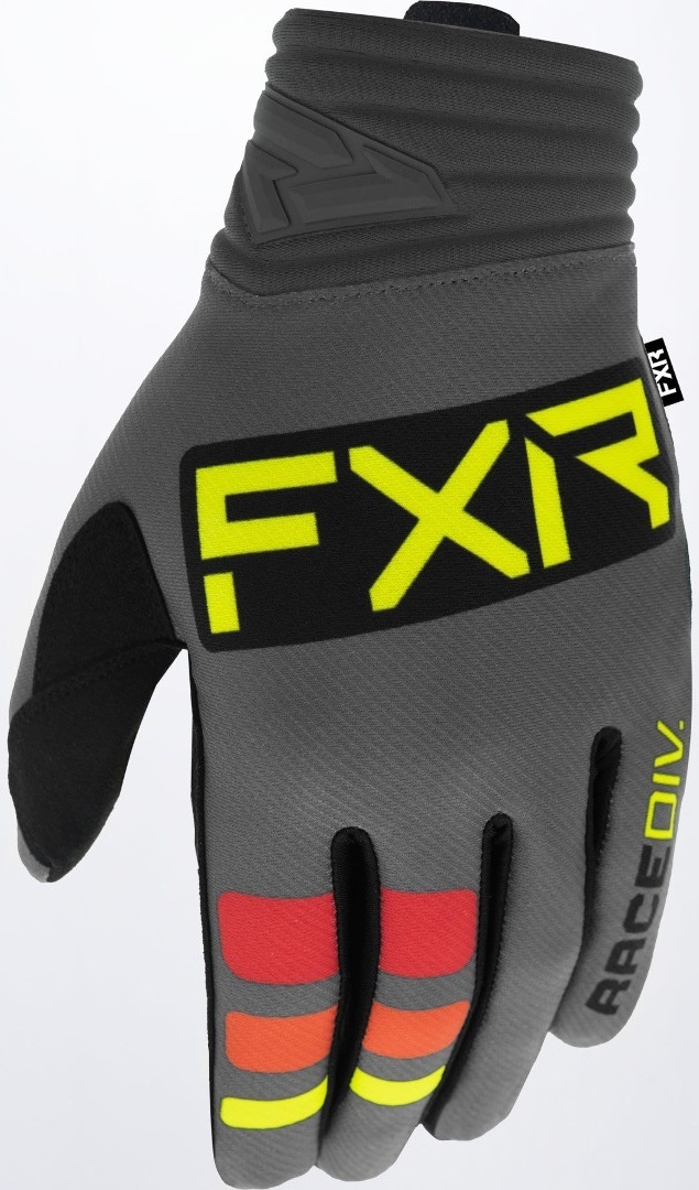 FXR Prime Motocross Gloves, grey-yellow, Size S, grey-yellow, Size S