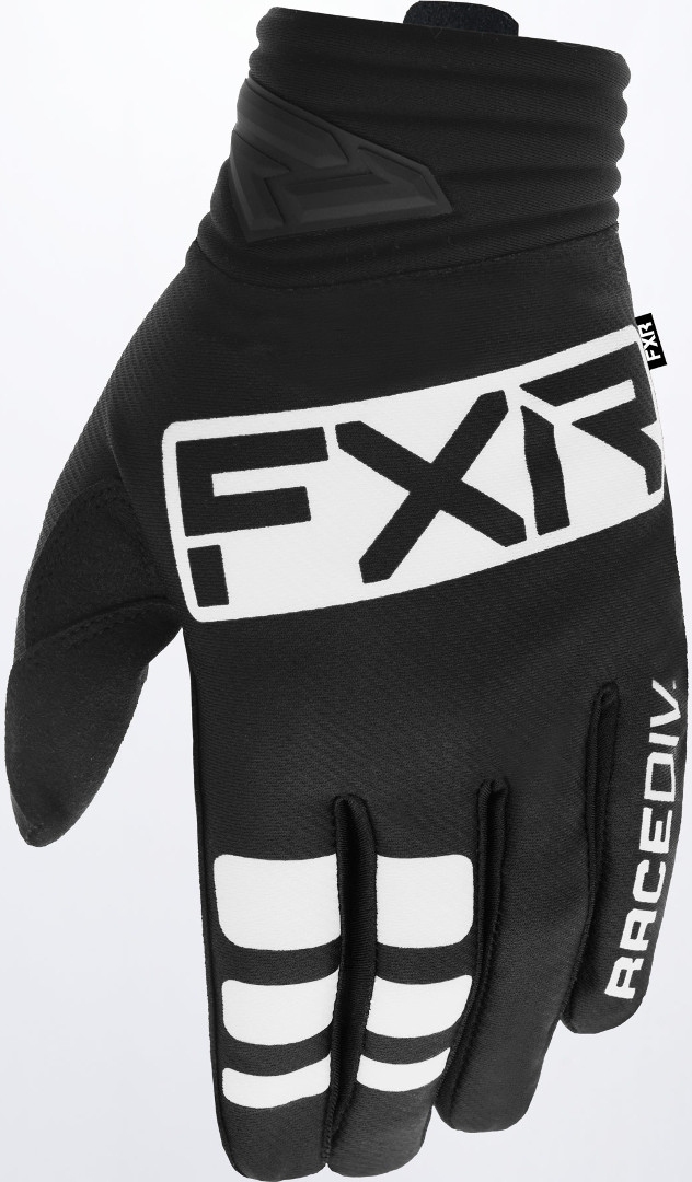 FXR Prime Motocross Gloves, black-white, Size S, black-white, Size S