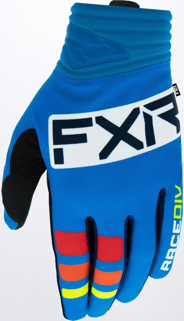 FXR Prime Motocross Gloves, white-blue, Size S, white-blue, Size S
