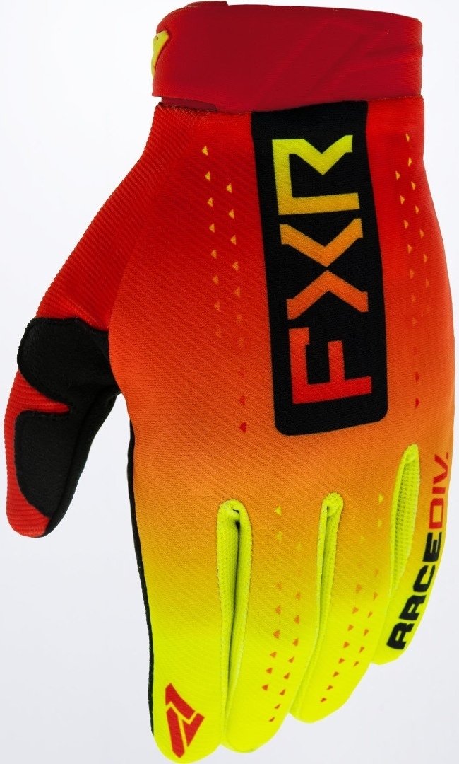 FXR Reflex Motocross Gloves, red-yellow, Size 2XL
