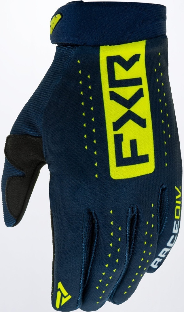 Image of FXR Reflex Guanti motocross, blu-giallo, dimensione M