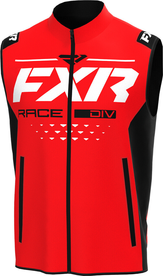FXR RR Motocross Weste, schwarz-rot, Größe 2XL, schwarz-rot, Größe 2XL