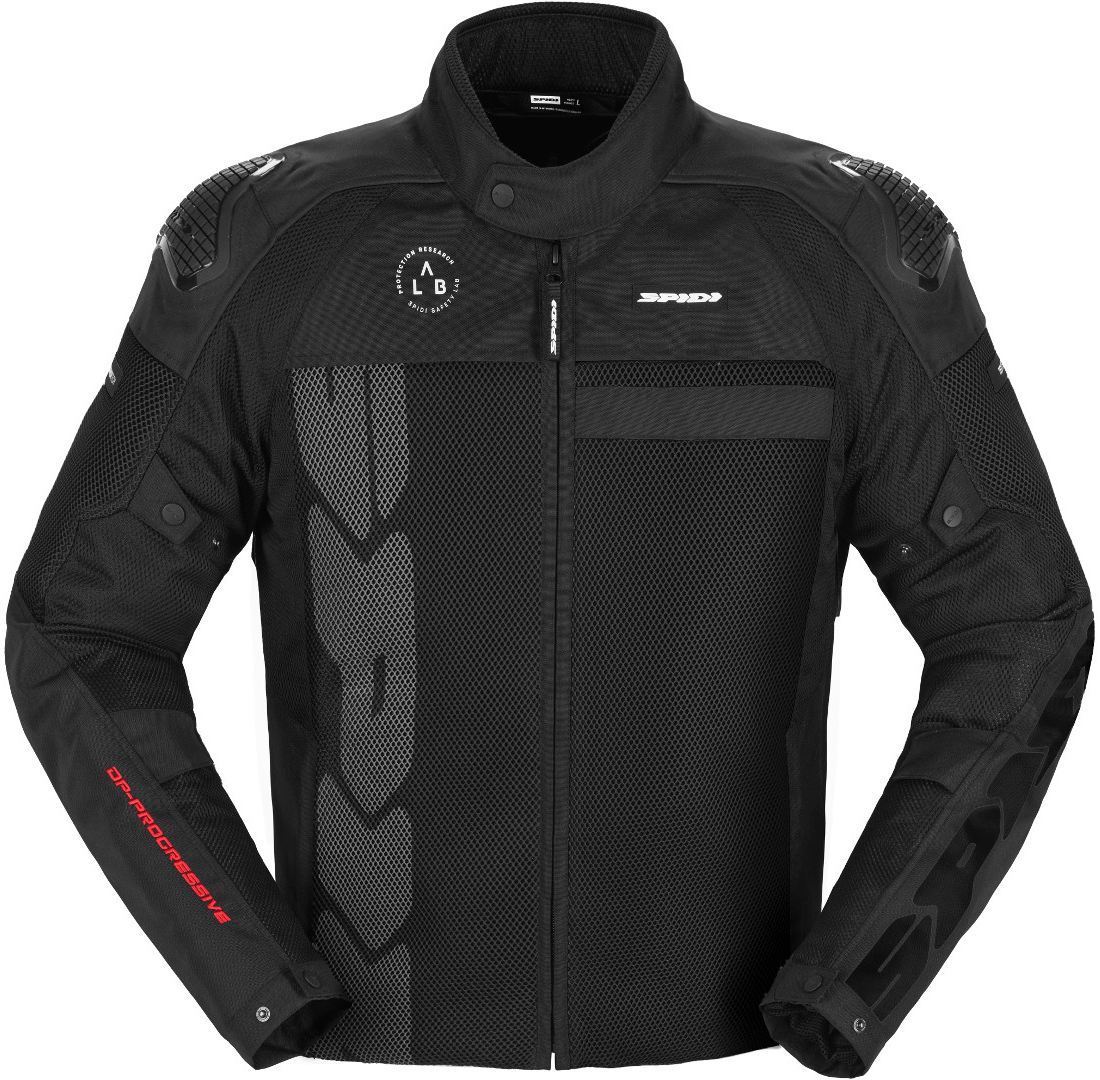 Spidi Progressive Net WindOut Motorcycle Textile Jacket, black-grey, Size S, black-grey, Size S
