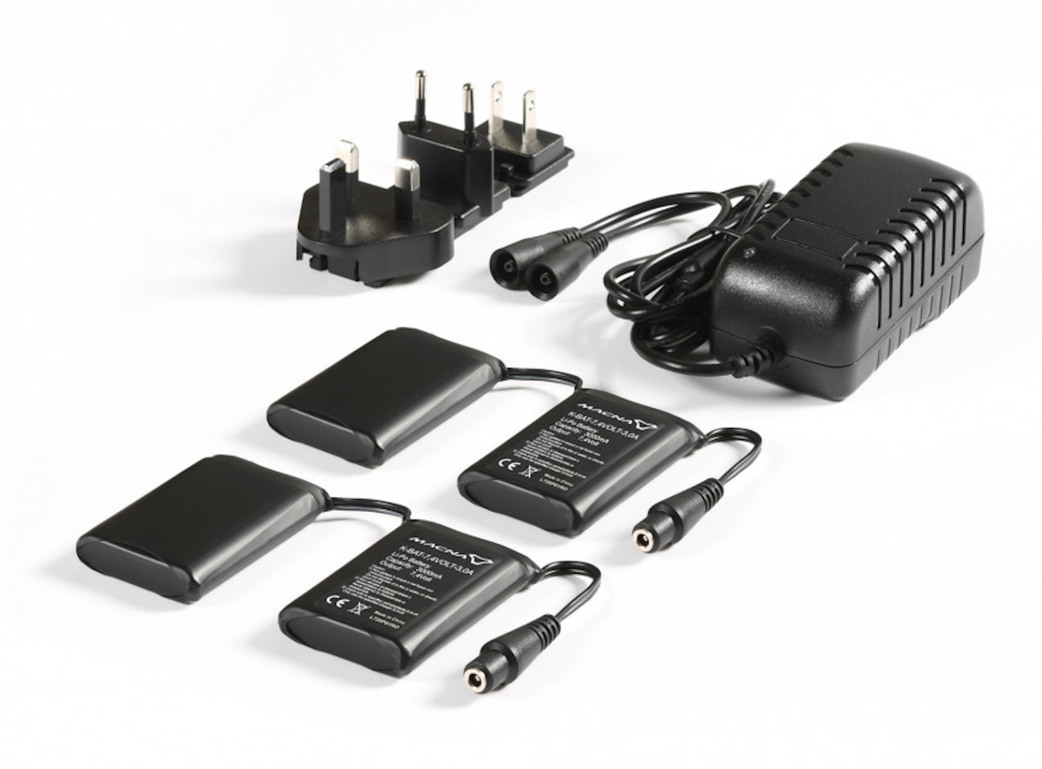 Macna 7,4 Volt 3A Batterie Kit, schwarz, schwarz