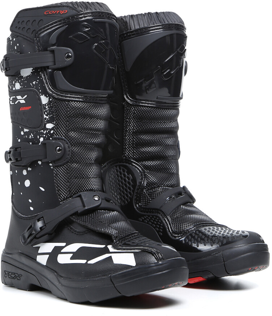 TCX Comp Kids Motocross Boots Black/White 35 