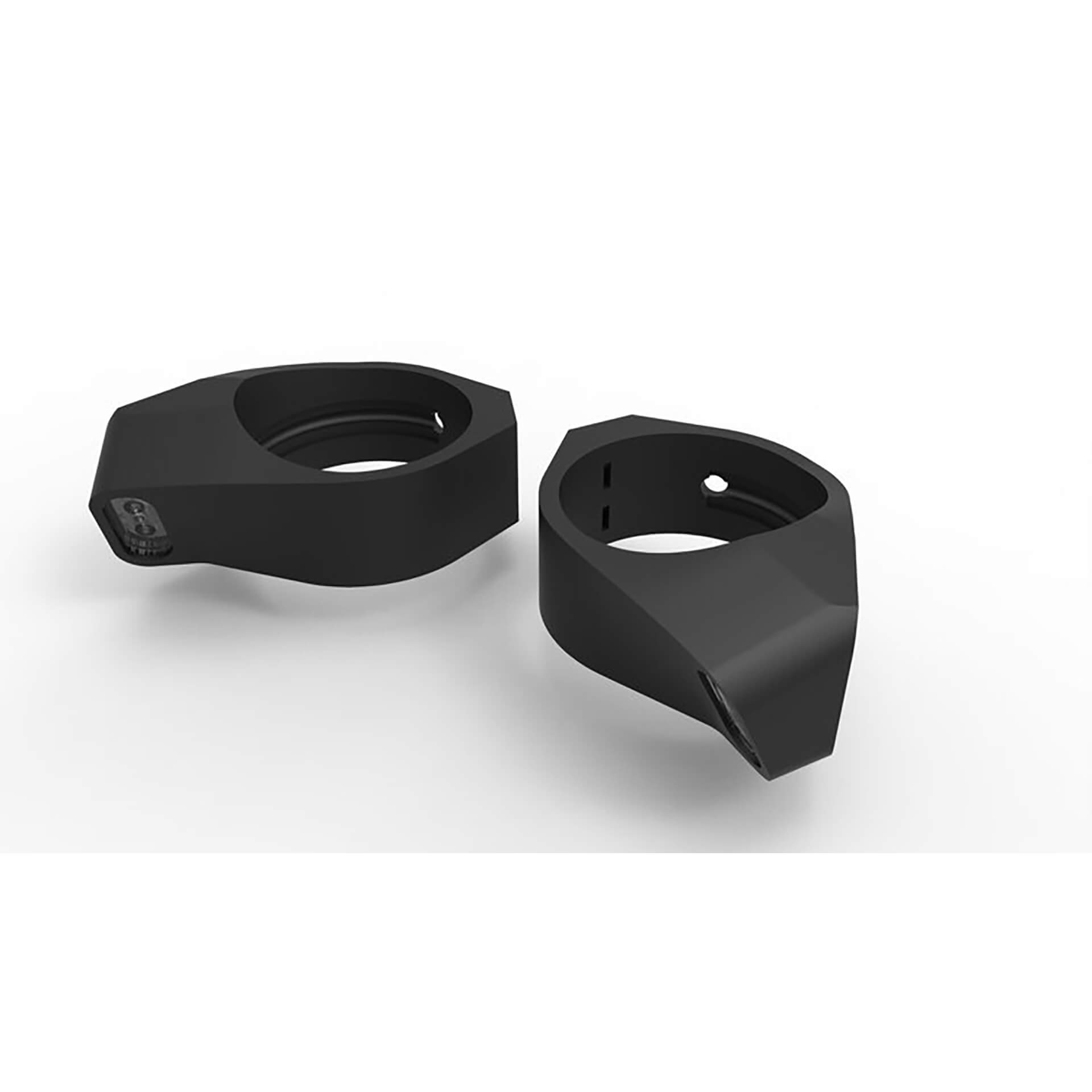 MOTOISM HONDA CB650R fork clamp TYPE THREE 2-piece 2in1 turn signal, position light (48mm), black, black