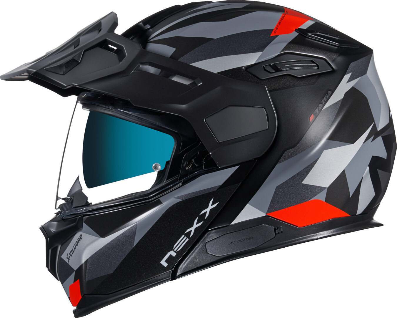 Nexx X.Vilijord Taiga Helmet, black-grey-red, Size 2XS, black-grey-red, Size 2XS