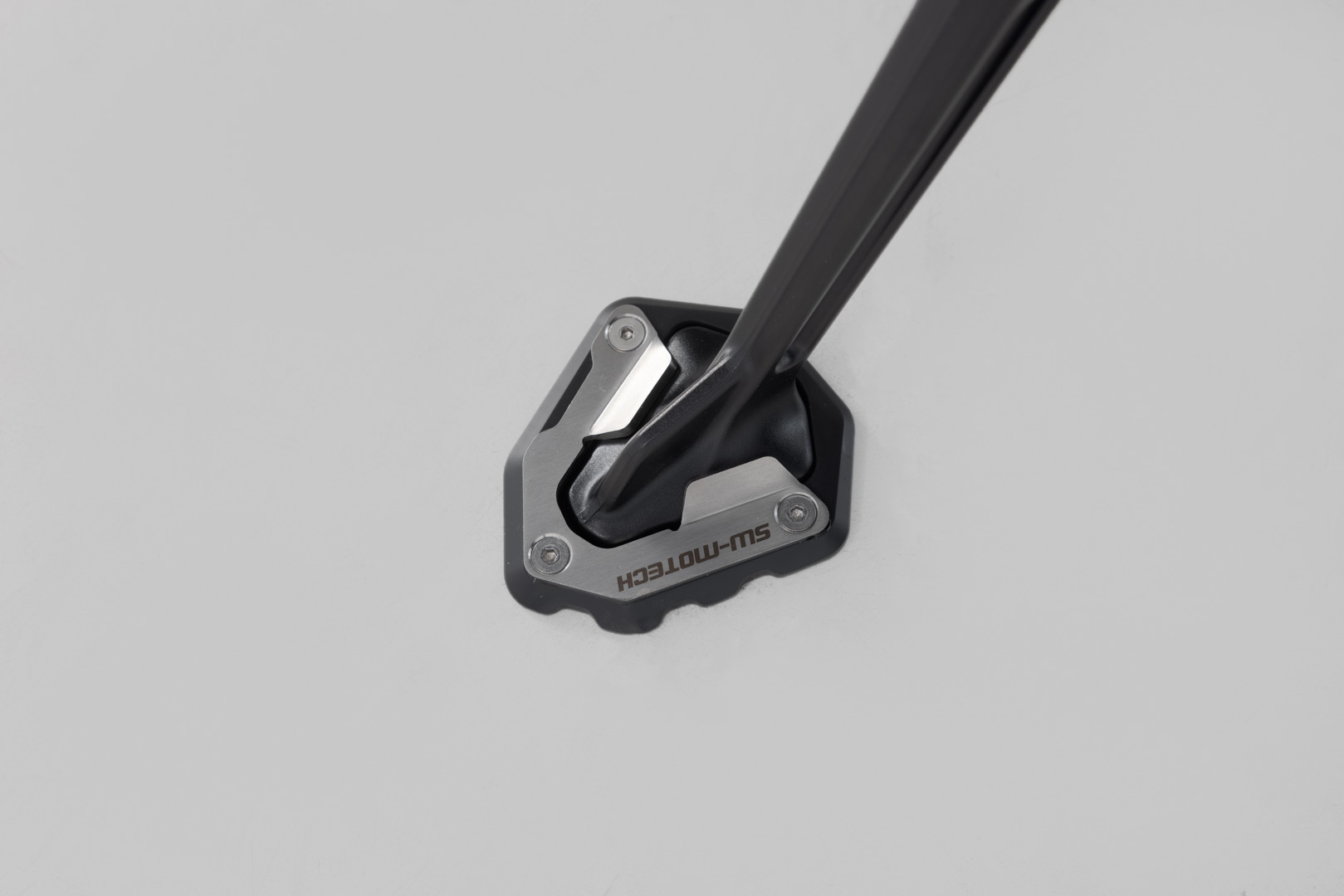 SW-Motech Extension for side stand foot - Black/Silver. KTM 1290 Super Adventure., black