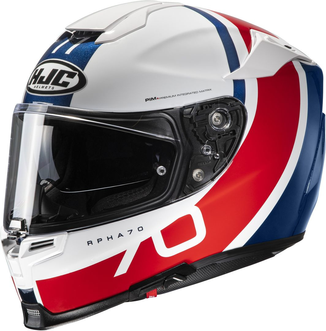 HJC RPHA 70 Paika Helmet, white-red-blue, Size S, white-red-blue, Size S