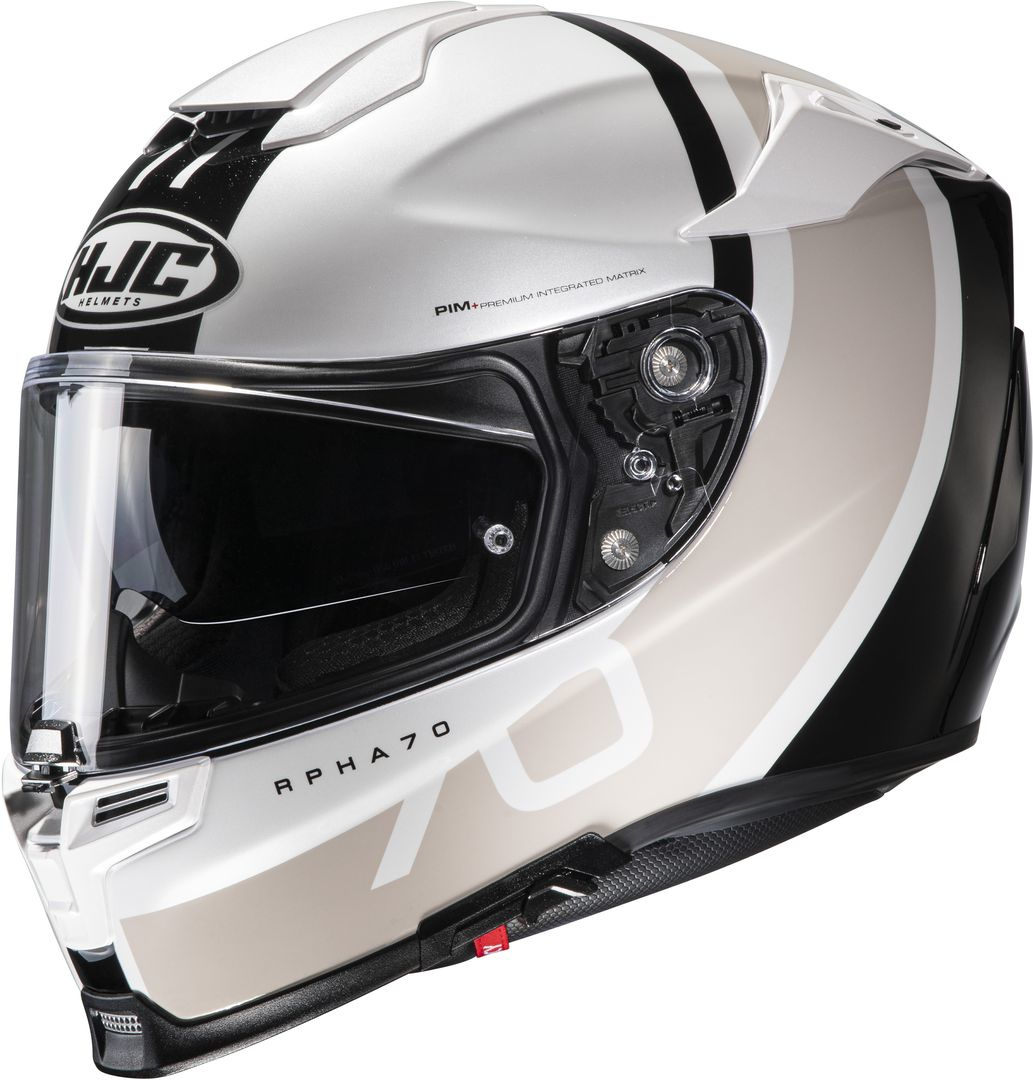 HJC RPHA 70 Paika Helmet, black-white, Size M, black-white, Size M