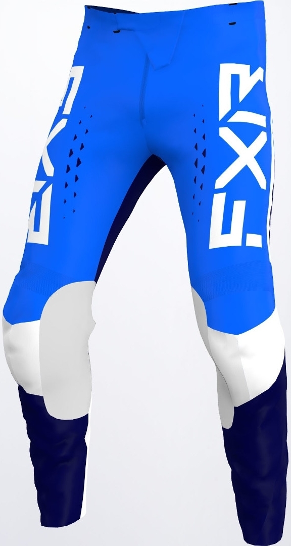 FXR Clutch Pro Motocross Pants, white-blue, Size 32, white-blue, Size 32