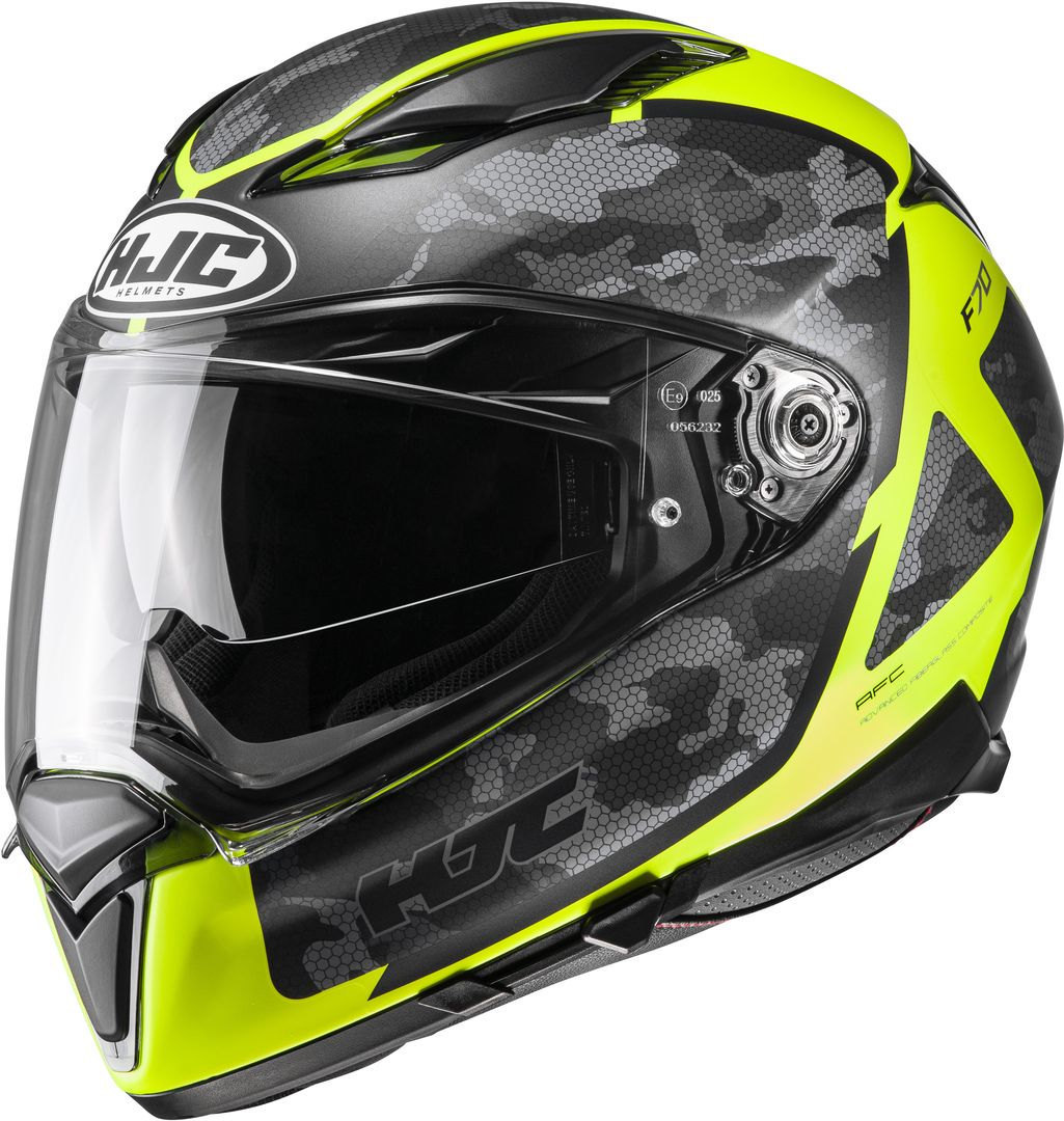 HJC F70 Katra Helmet, yellow, Size XS, yellow, Size XS