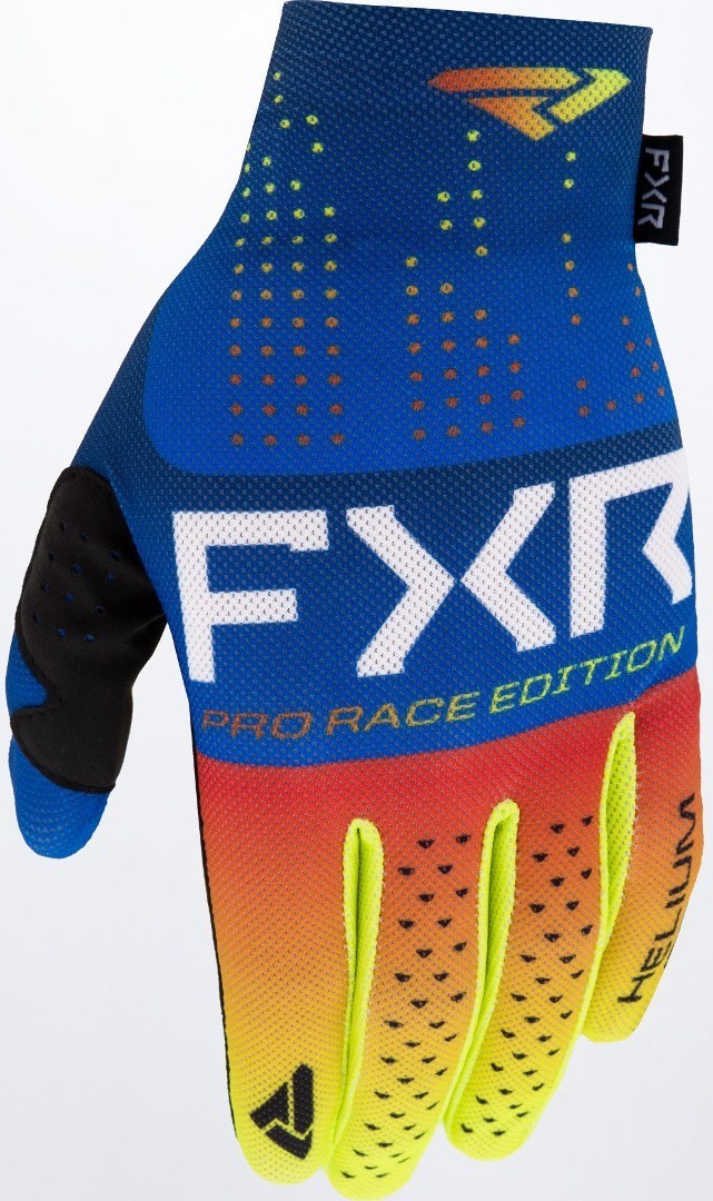 FXR Pro-Fit Air Motocross Gloves, blue-orange, Size S, blue-orange, Size S