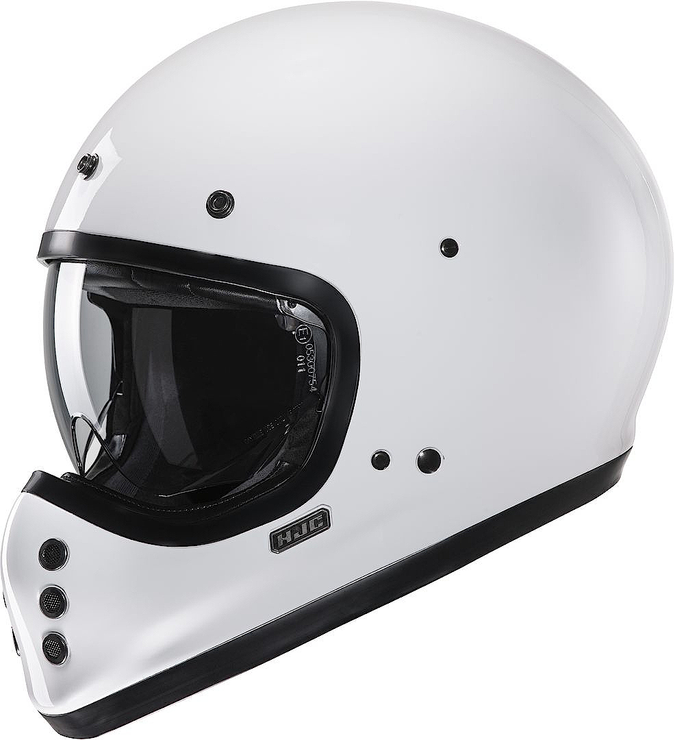 HJC V60 Solid Helmet, white, Size XS 54 55, white, Size XS 54 55