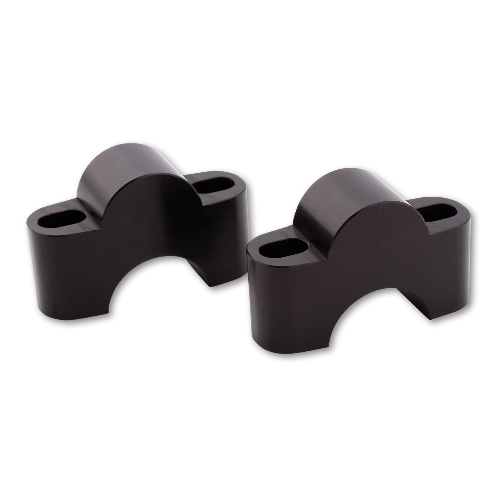 LSL Clamp bracket increase 25mm for Ø28,6mm handlebars, black, black