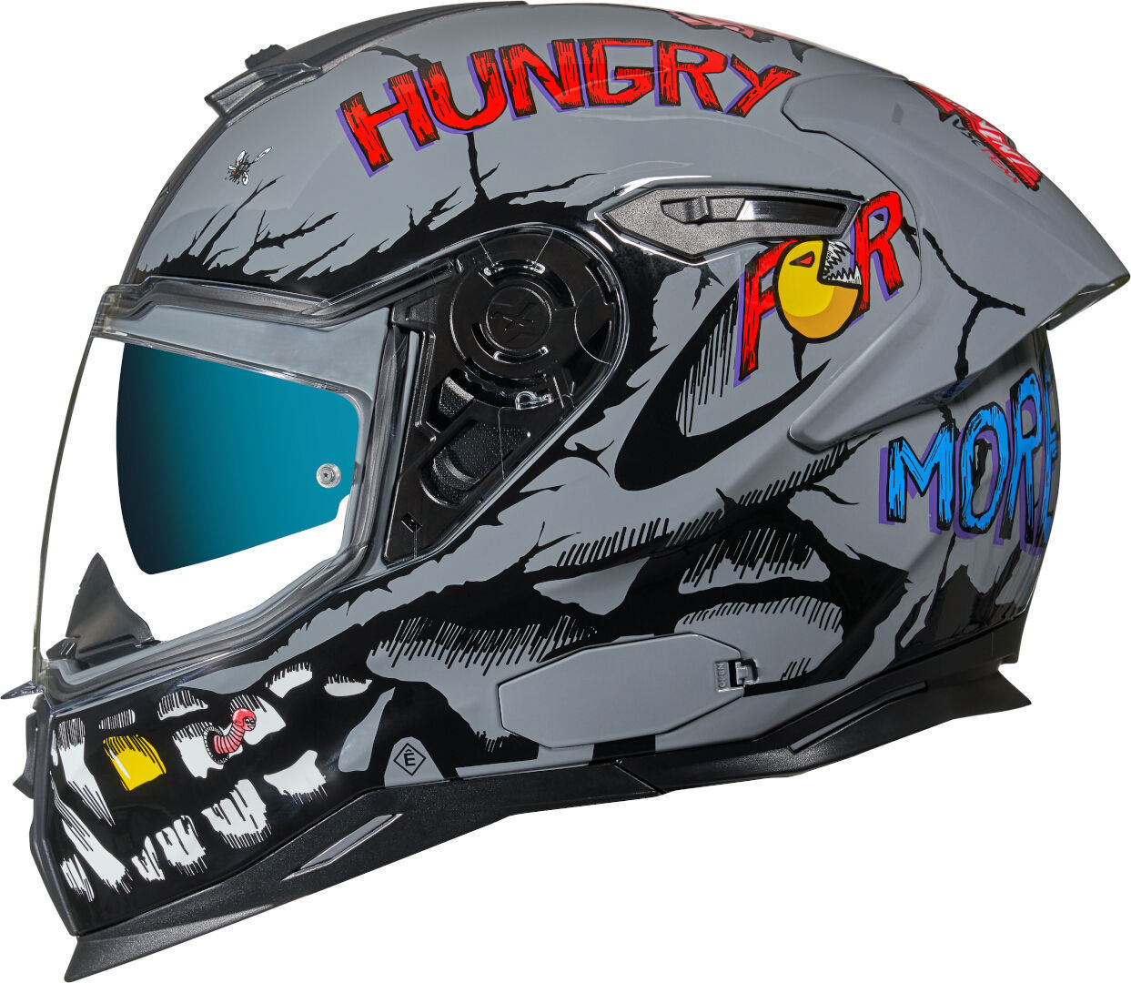 Nexx SX.100R Hungry Miles Helm, grijs, afmeting XL