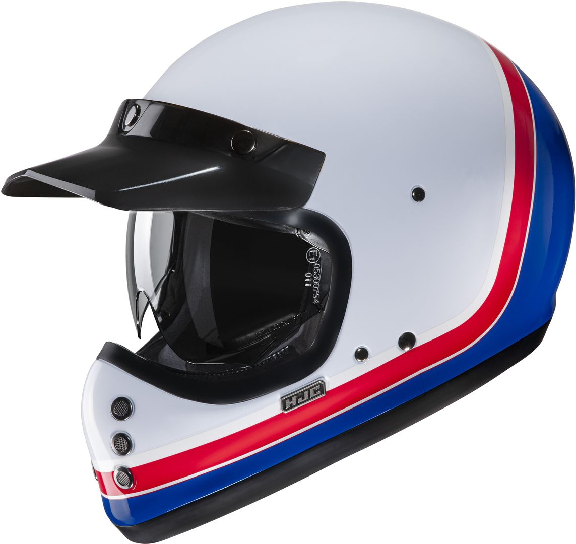 HJC V60 Scoby, white-red-blue, Size XS 54 55, white-red-blue, Size XS 54 55