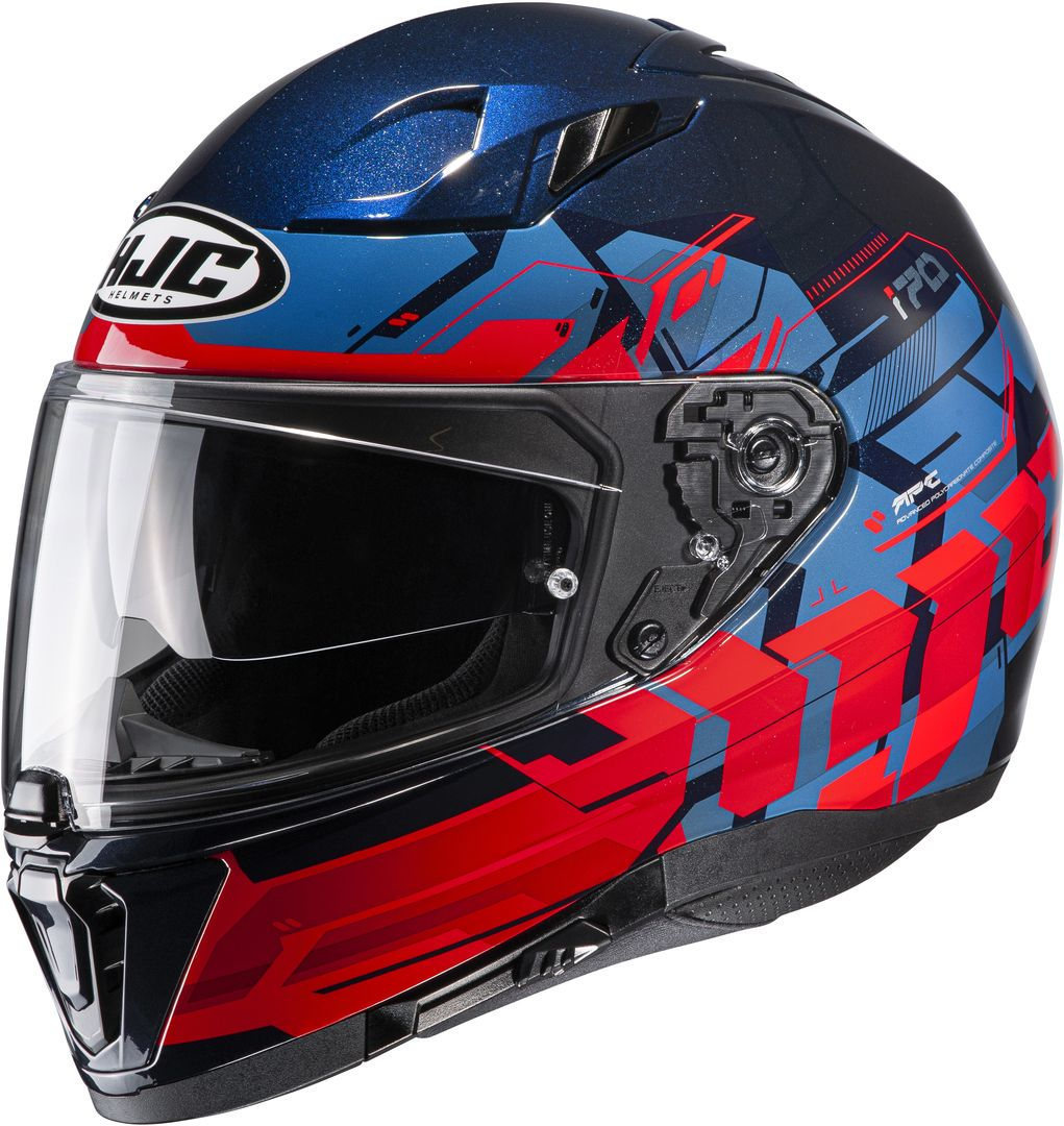 HJC i70 Alligon Helmet, red-blue, Size XS, red-blue, Size XS