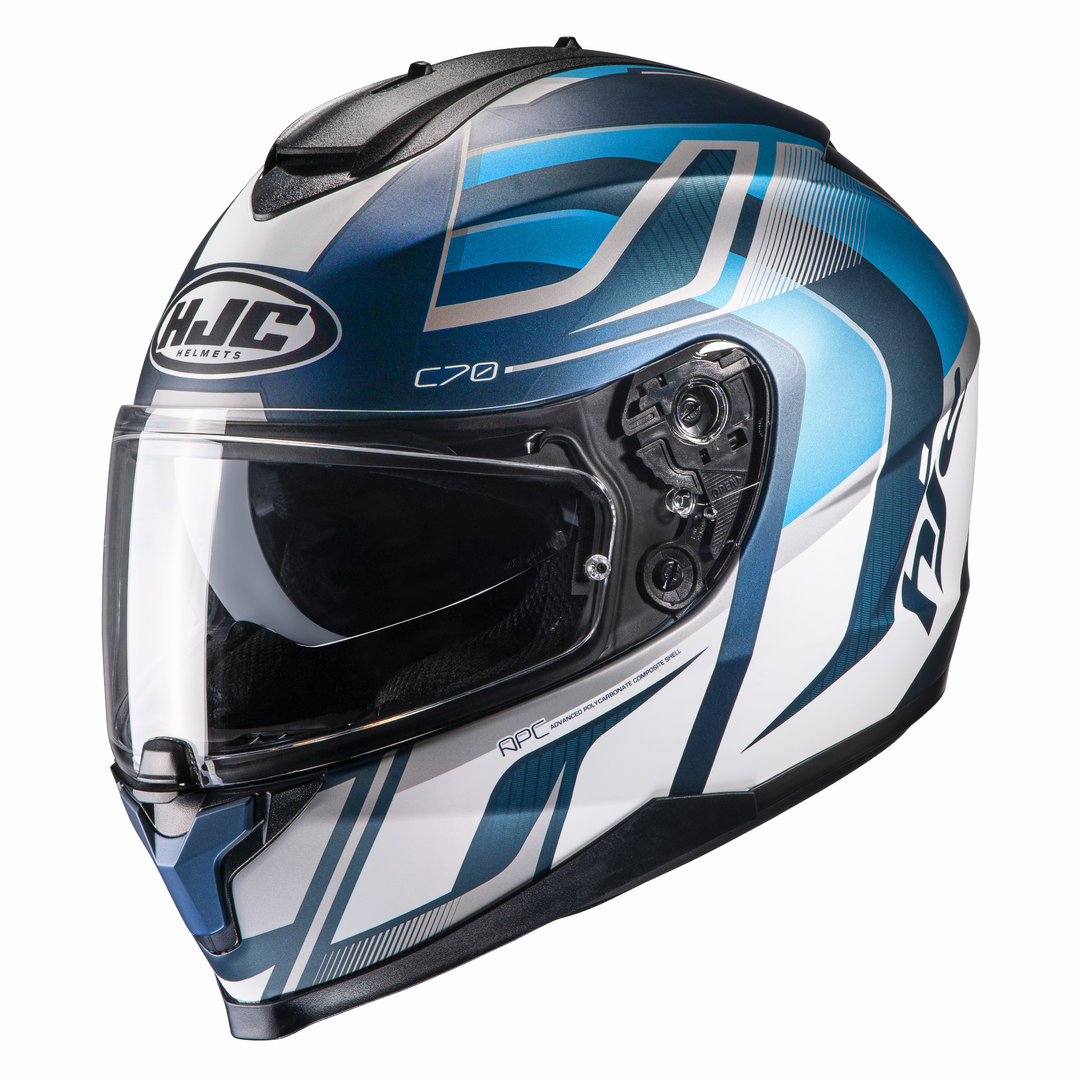 HJC C70 Lantic Helmet, blue-silver, Size XS, blue-silver, Size XS