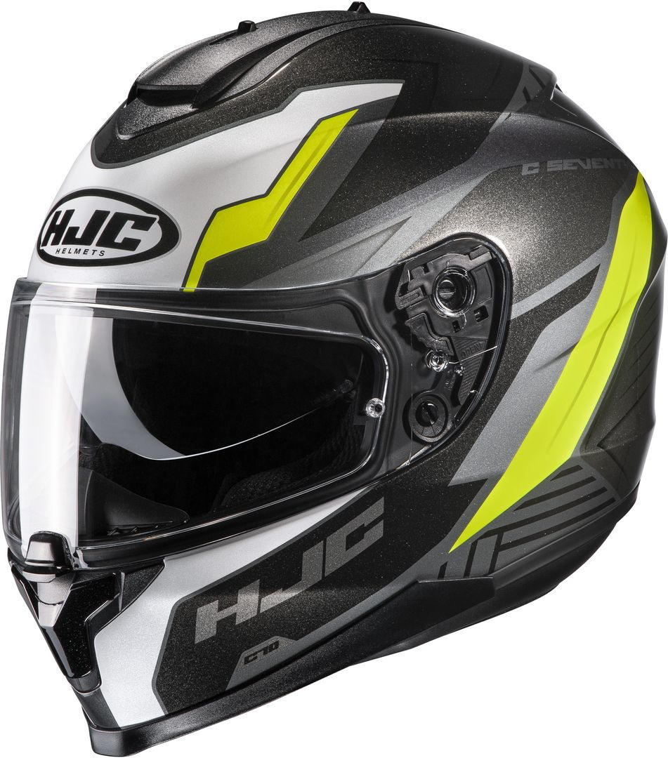 HJC C70 Silon Hjelm, sort-hvid-gul, størrelse S