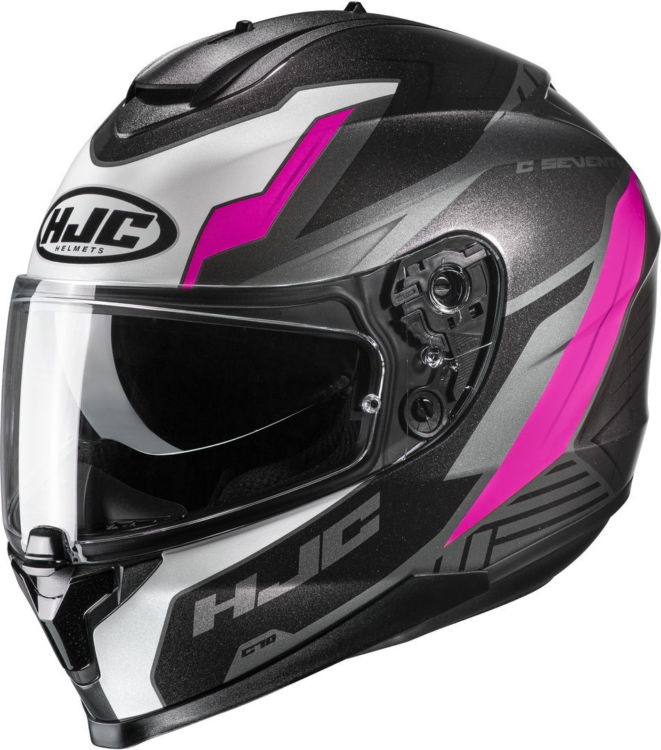 HJC C70 Silon Helmet, black-pink, Size M, black-pink, Size M
