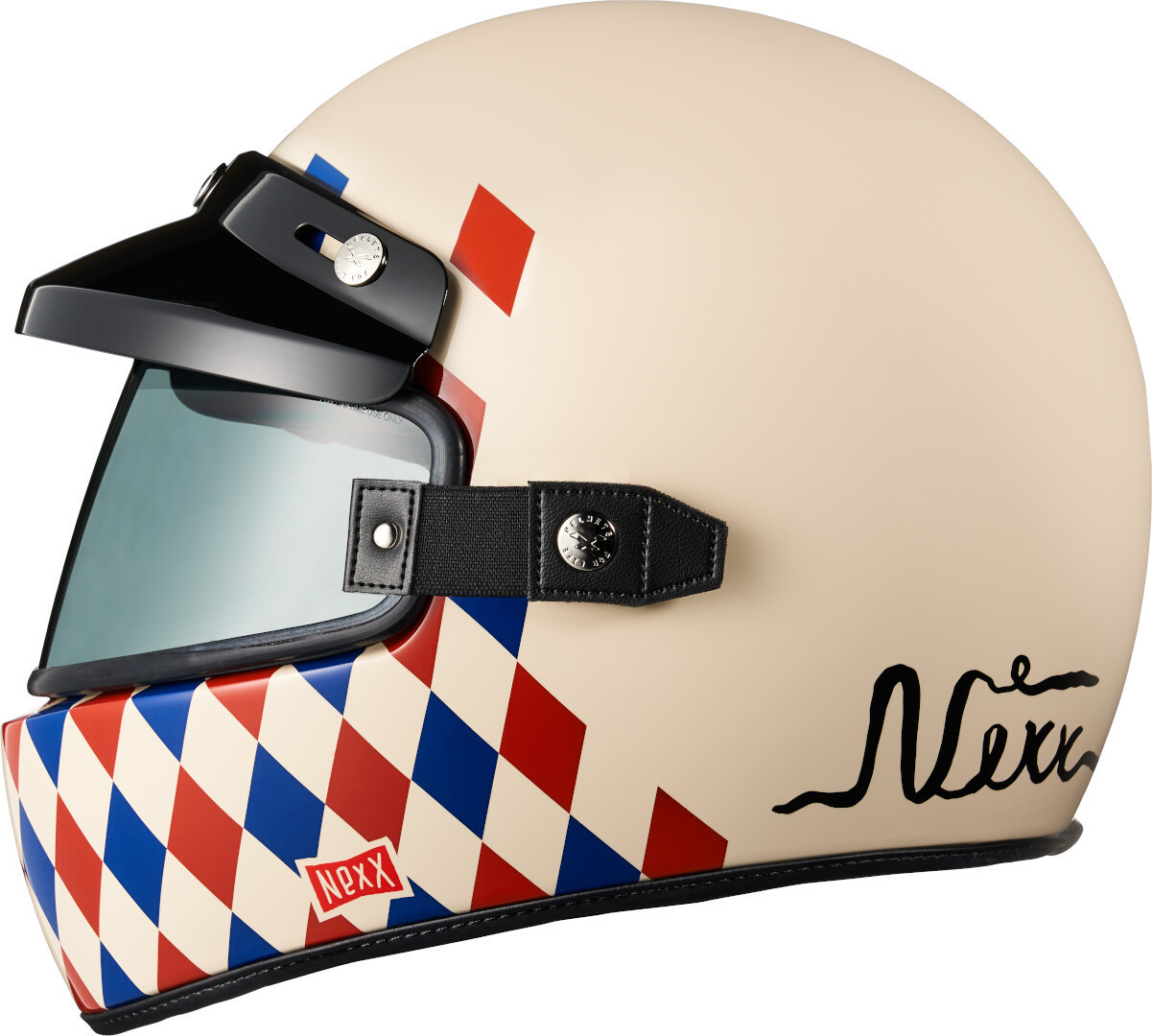 Nexx X.G100 Check Mate Helmet, white, Size L, white, Size L