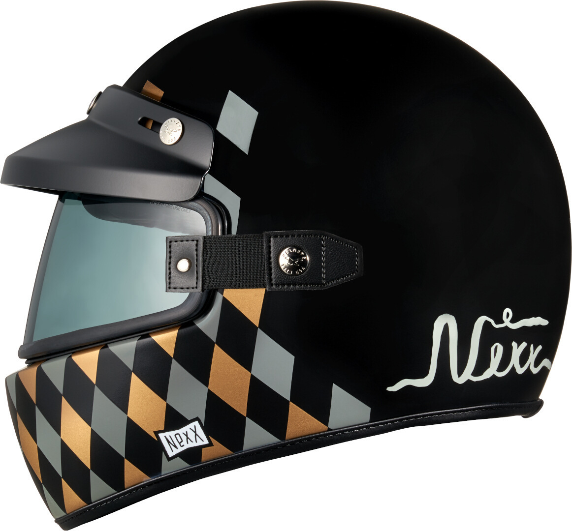 Image of Nexx X.G100 Check Mate Casco, nero, dimensione 2XL