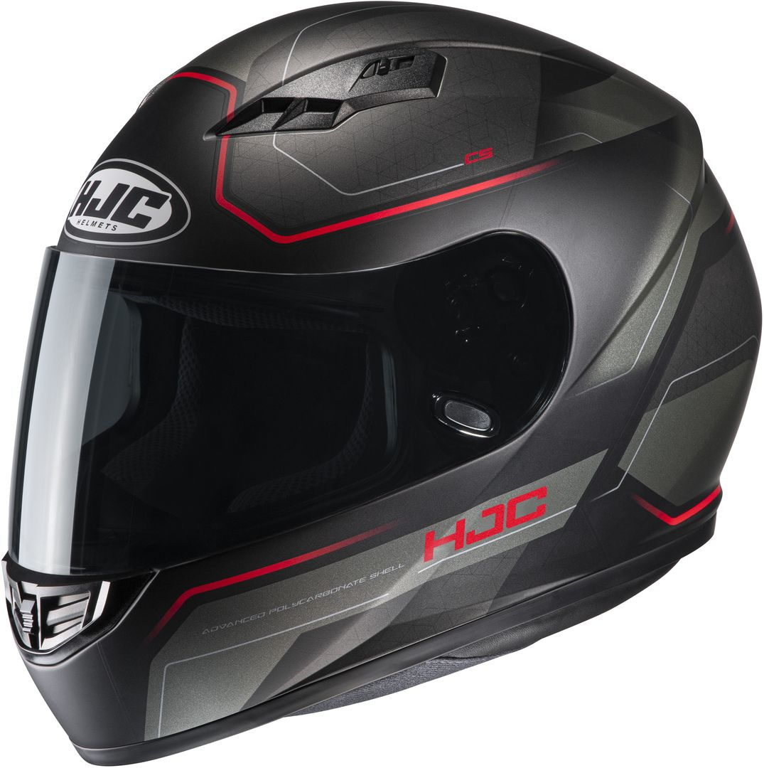 HJC CS-15 Inno Helmet, black-grey-red, Size XS, black-grey-red, Size XS