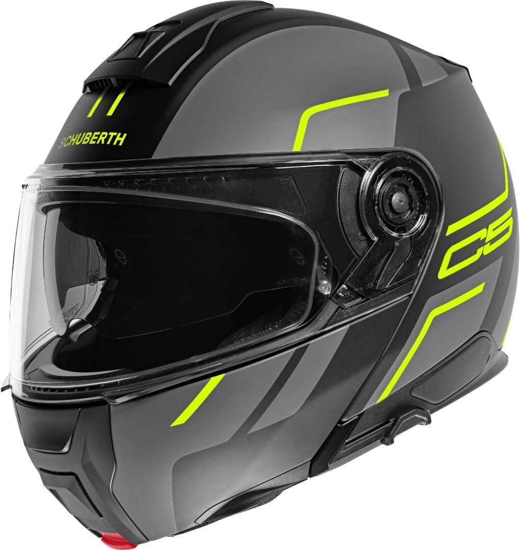 Schuberth C5 Master Helm, geel, afmeting S