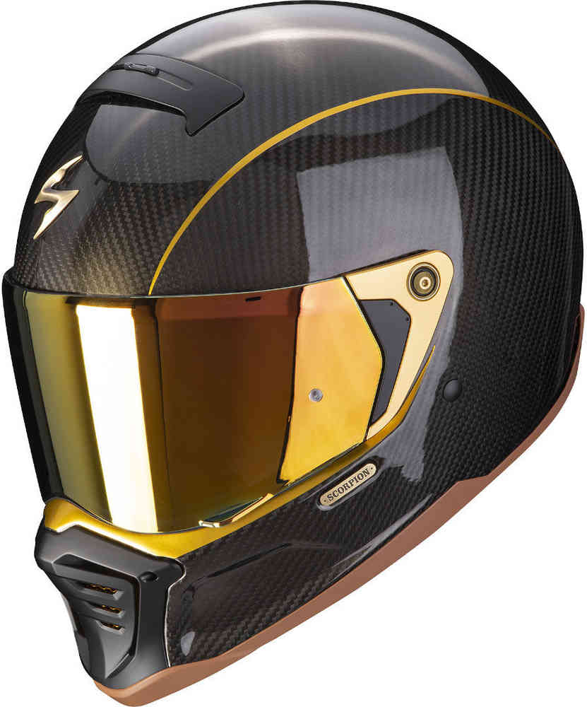 Scorpion EXO-HX1 Carbon SE Solid Gold Casco