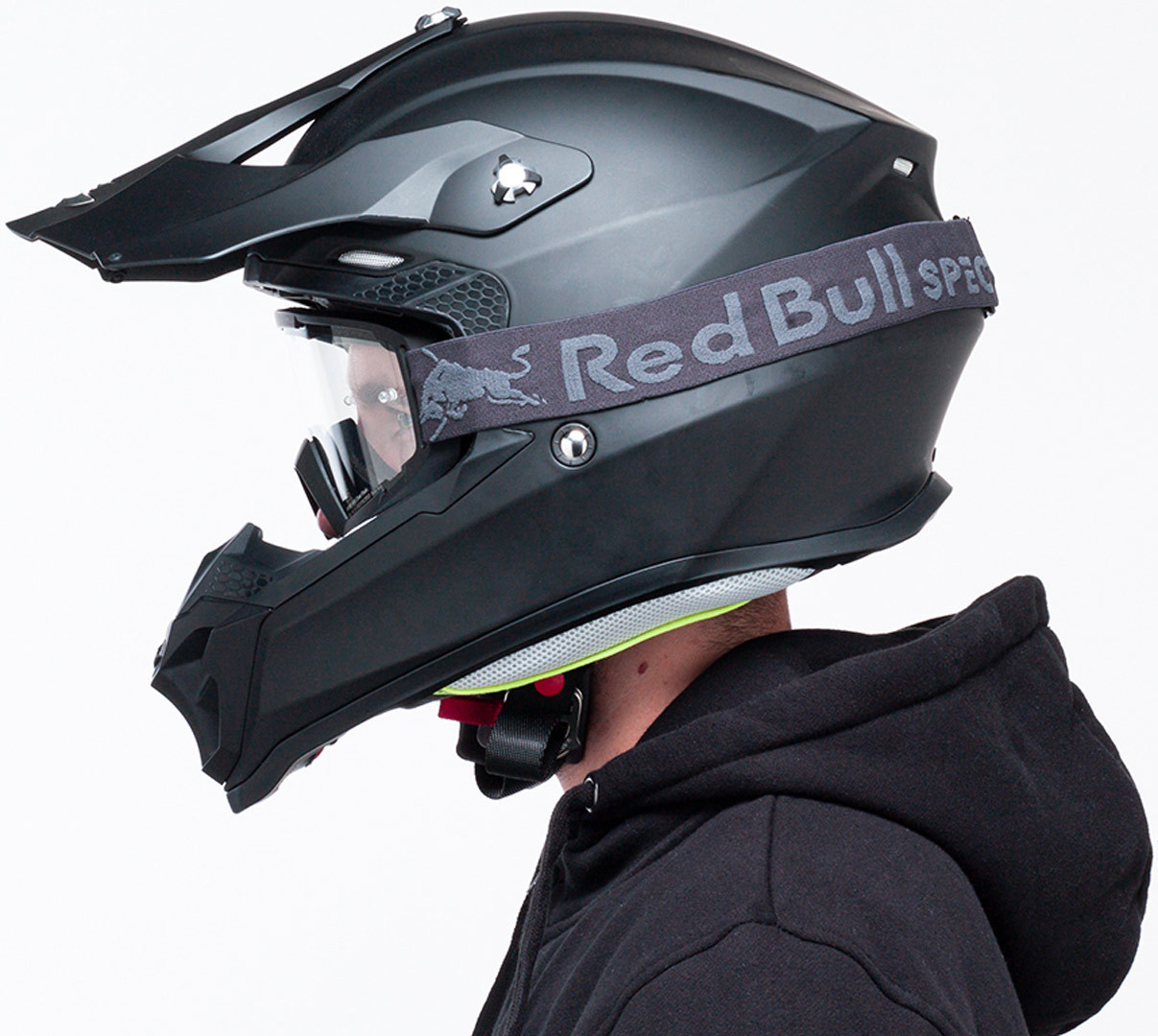 Side view of Red Bull SPECT Eyewear Whip 002 Motocross Goggles, clear for Men