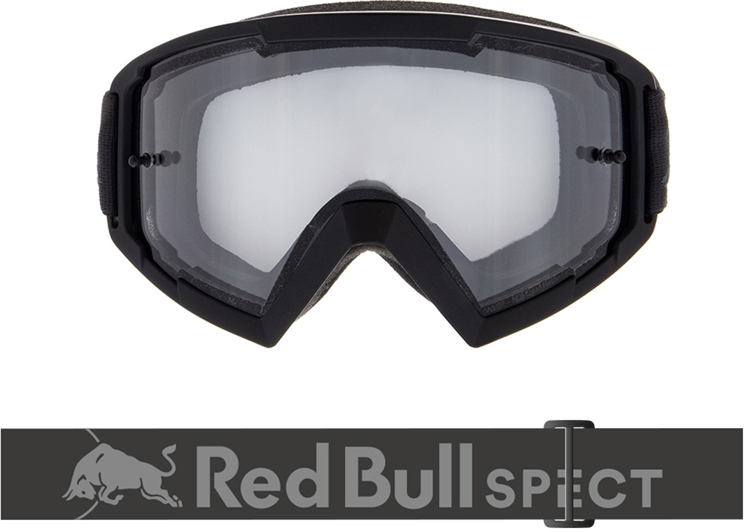 Red Bull SPECT Eyewear Whip 002 Motocross Goggles, clear, clear, Size One Size