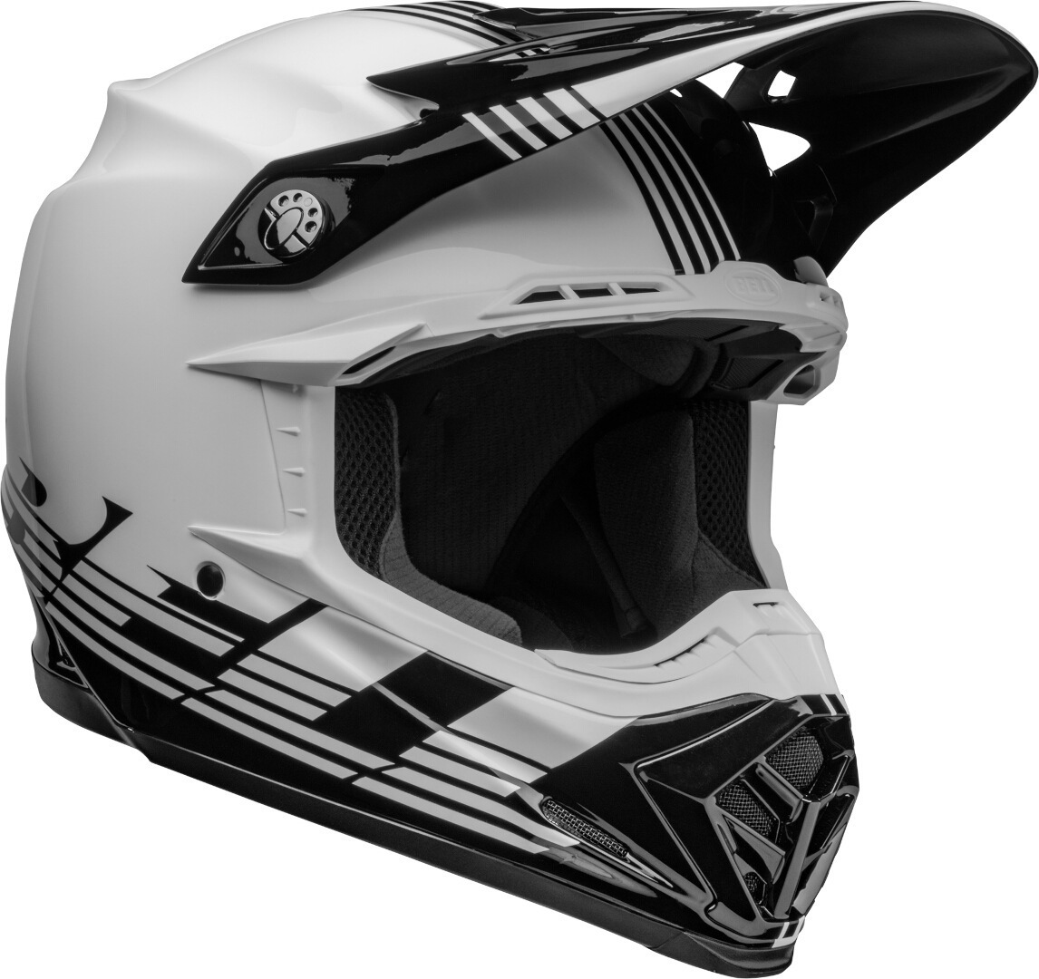 Bell Moto-9 MIPS Louver Motocross Helmet, black-white, Size M, black-white, Size M
