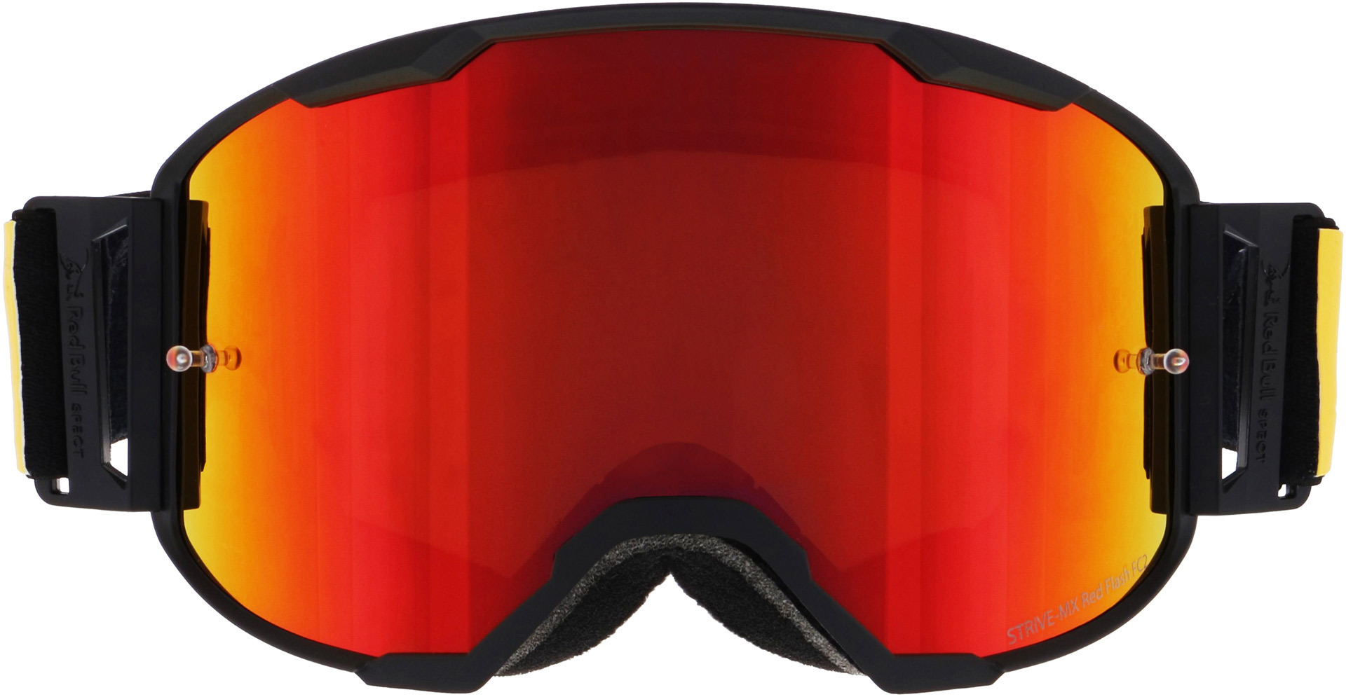 Red Bull SPECT Eyewear Strive Mirrored 004 Motocross Goggles, multicolored, multicolored, Size One Size