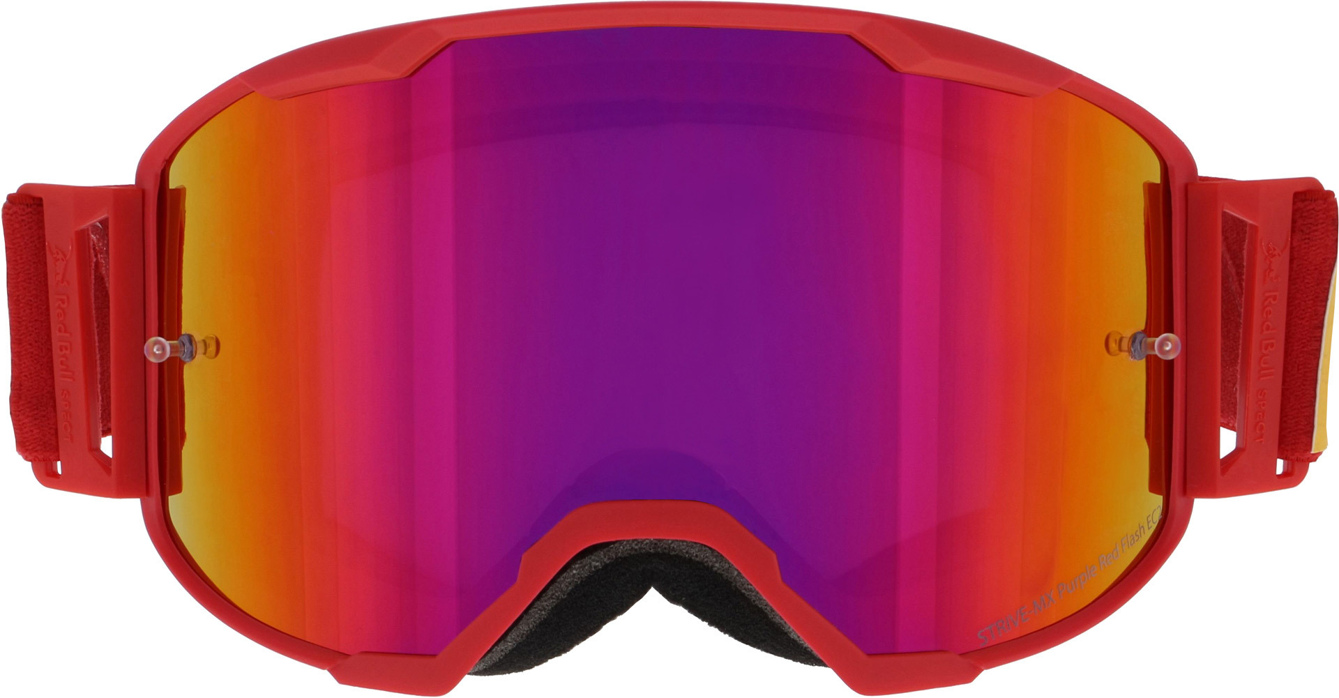 Red Bull SPECT Eyewear Strive Mirrored 006 Motocross Goggles, multicolored, multicolored, Size One Size