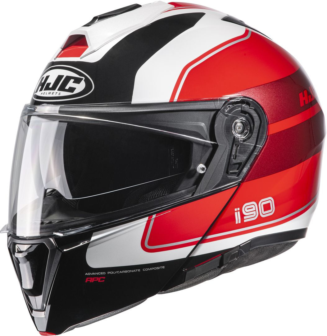 HJC i90 Wasco Helmet, black-red, Size XS 54 55, black-red, Size XS 54 55