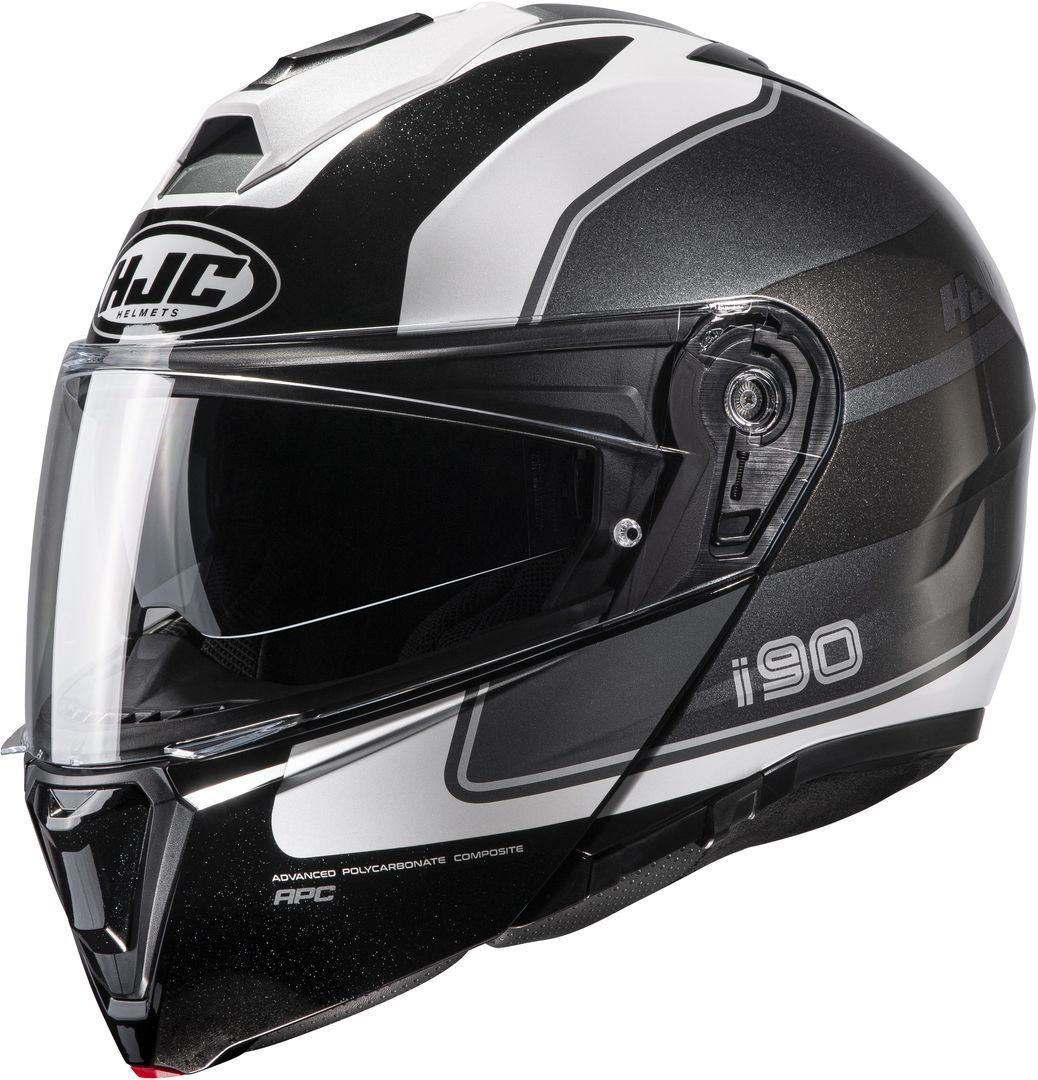 HJC i90 Wasco Helmet, black-white, Size XS 54 55, black-white, Size XS 54 55
