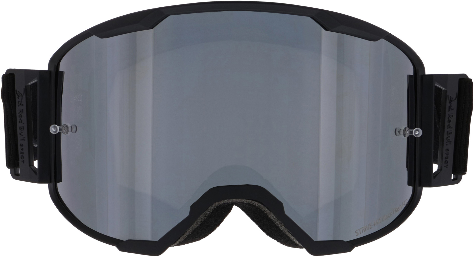 Red Bull SPECT Eyewear Strive 003 Motocross Goggles, black, black, Size One Size