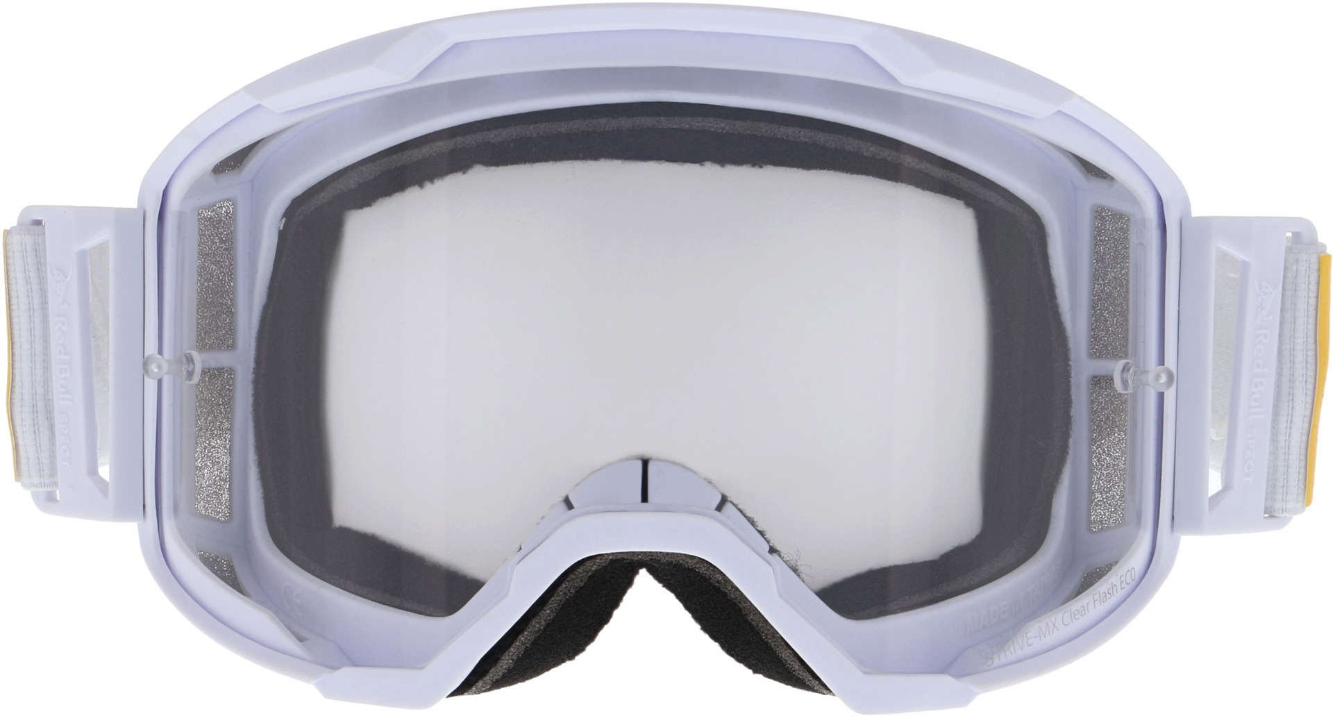 Red Bull SPECT Eyewear Strive 002 Motocross Goggles, clear, clear, Size One Size
