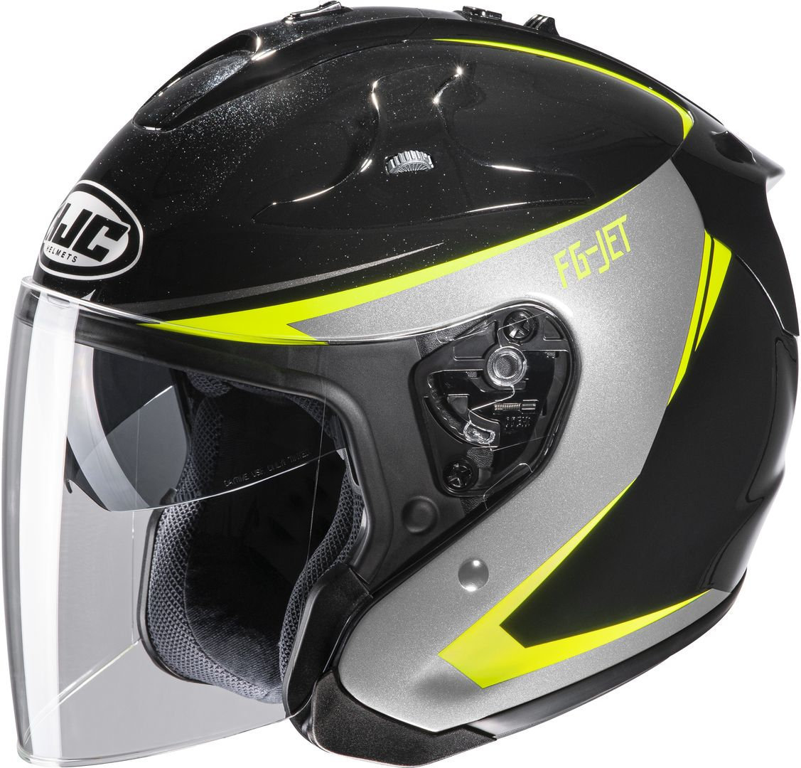 HJC FG-Jet Balin Jet Helmet, black-silver, Size XS 54 55, black-silver, Size XS 54 55