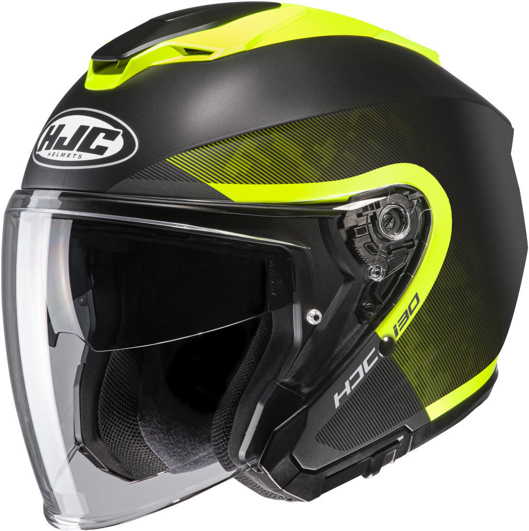 HJC i30 Dexta Jet Helmet, black-yellow, Size XS 54 55, black-yellow, Size XS 54 55