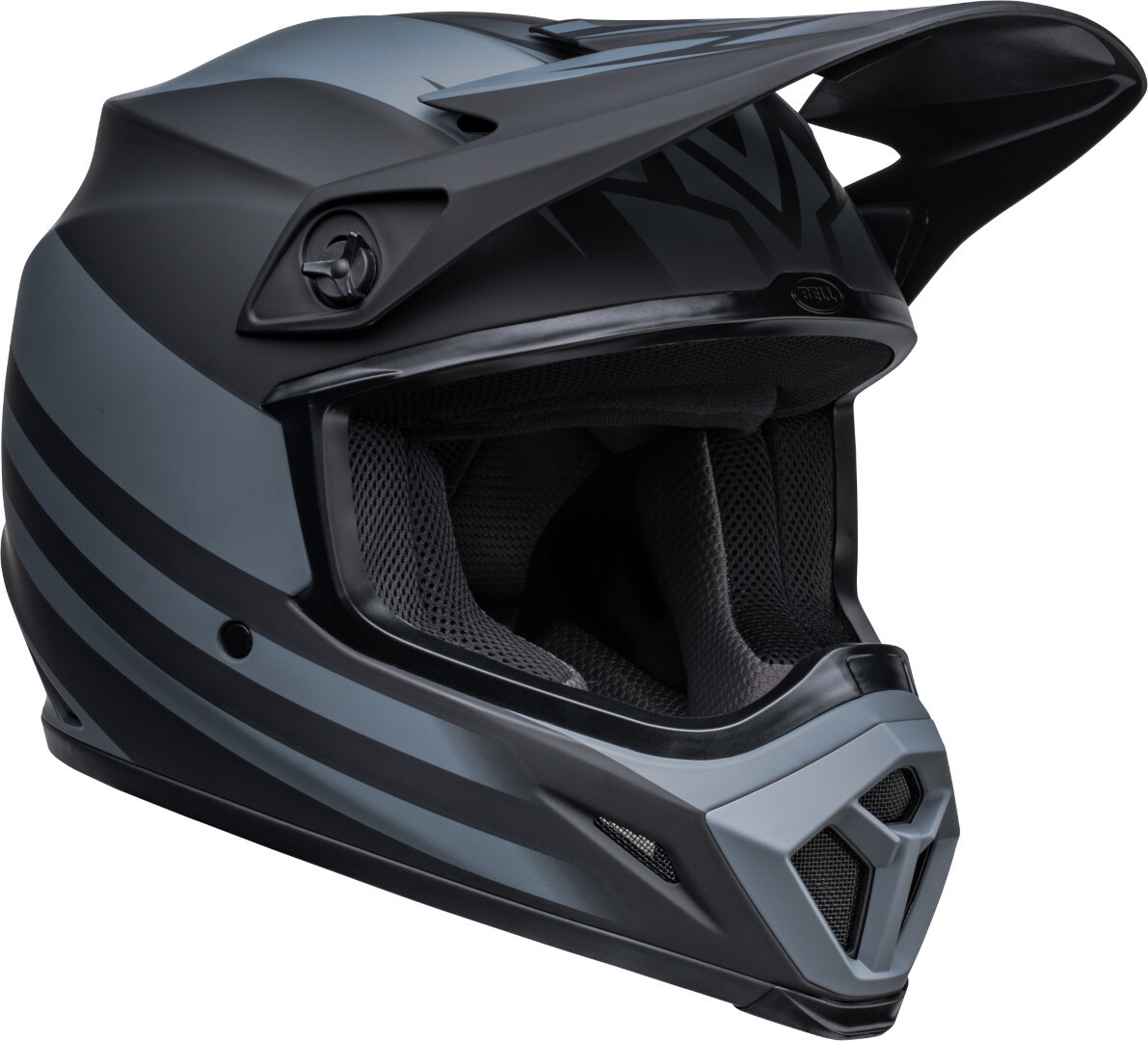 Bell MX-9 MIPS Disrupt Motocross Helmet, black-grey, Size 2XL, 2XL Black Grey unisex