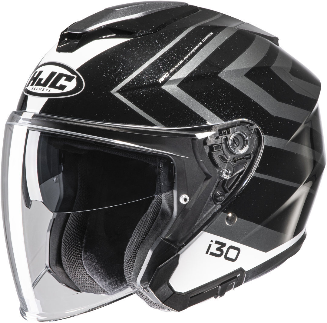 HJC i30 Zetra Jet Helmet, black-grey, Size XS 54 55, black-grey, Size XS 54 55